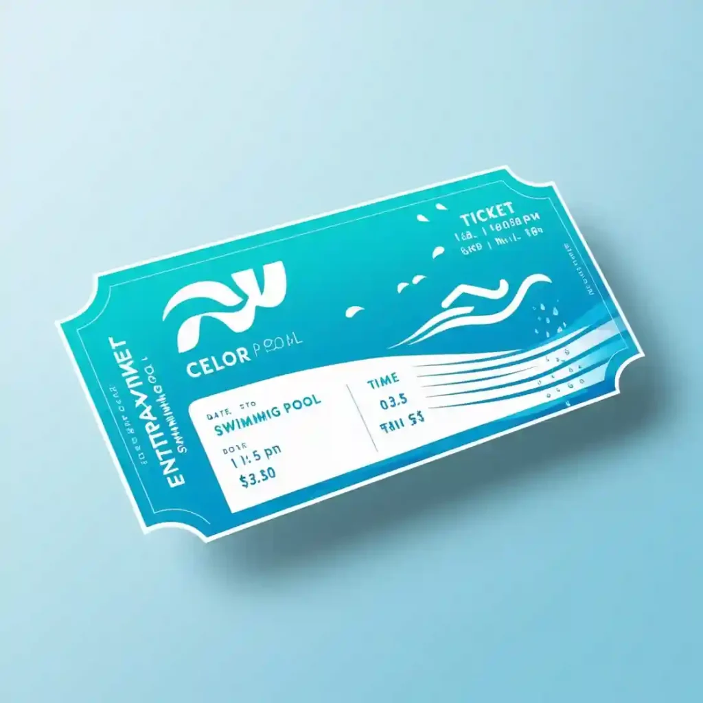 Cetak Tiket Kolam Renang yang Unik