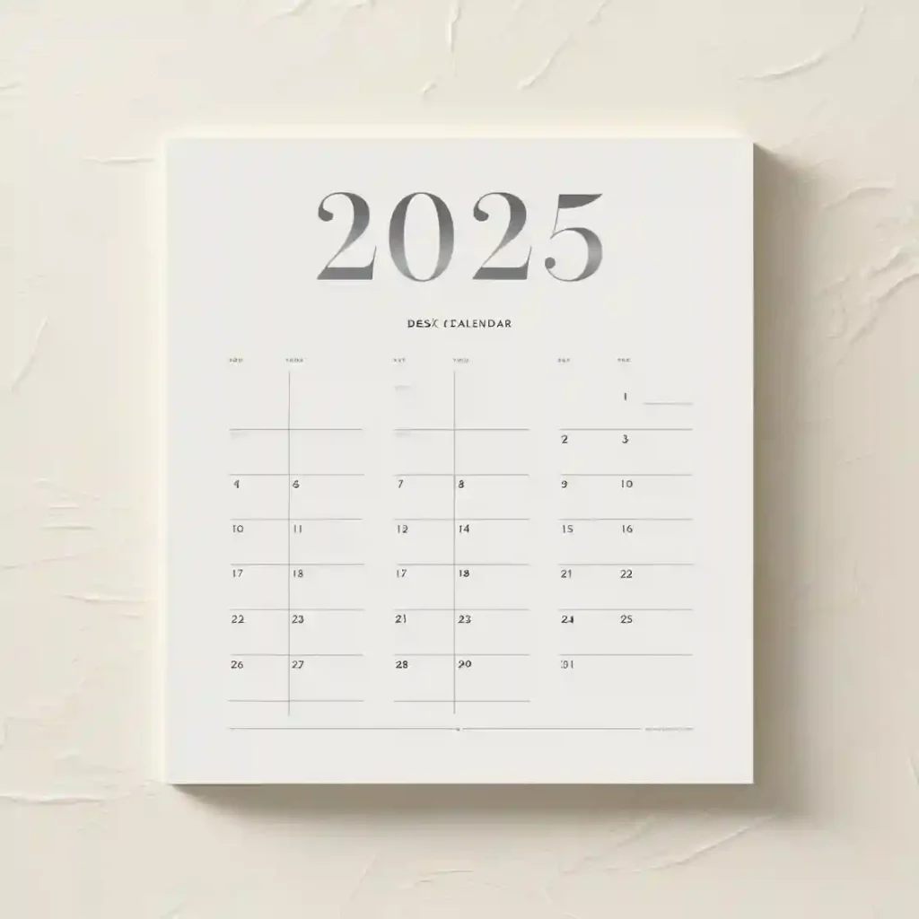 Cetak Kalender Meja Desain Custom - Harga Menyesuaikan Quantity