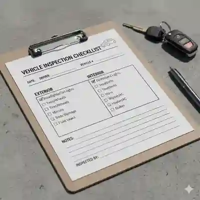 Cetak Form Checklist Kendaraan Custom