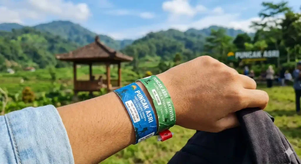 Cetak Tiket Gelang Wisata